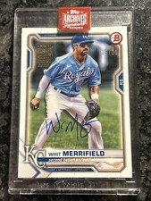 2023 Topps Archives - Whit Merrifield - ON CARD ENCASED AUTOGRAPH SP /21