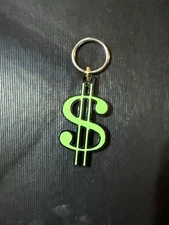 Dollar Sign Keychain (3D Printed)