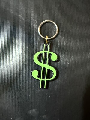 Dollar Sign Keychain (3D Printed)