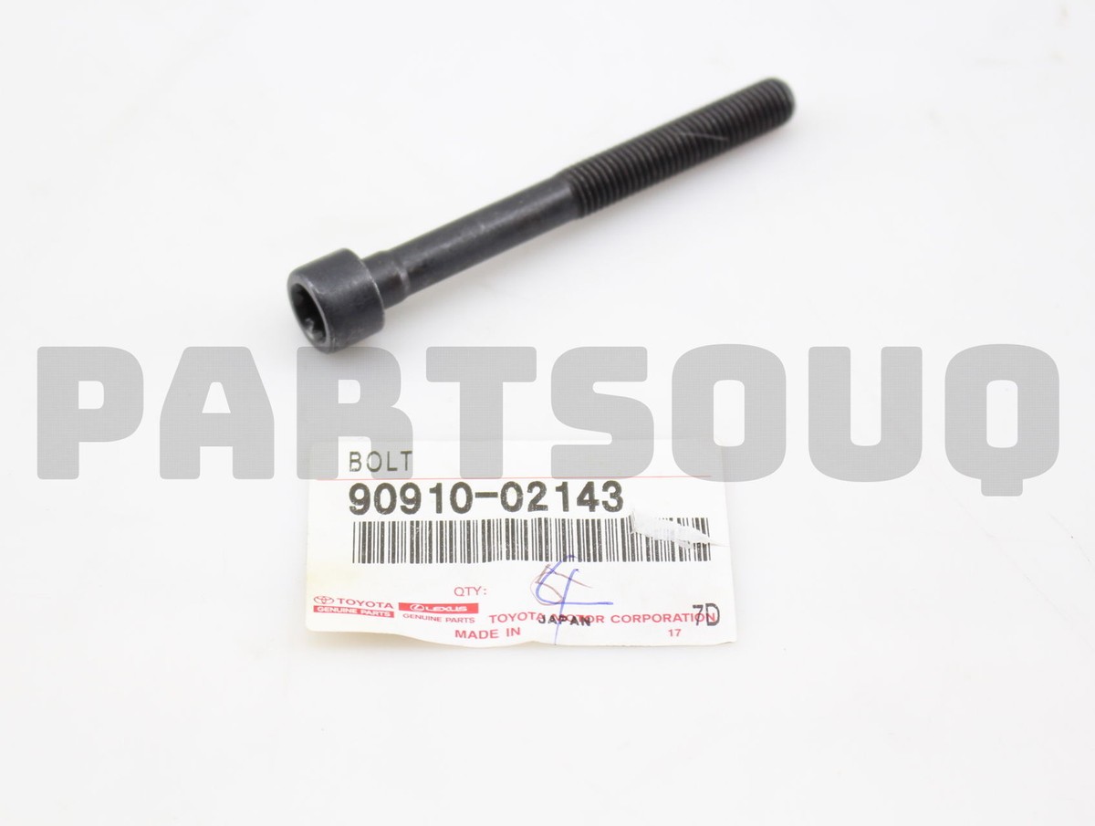 9091002143 Genuine Toyota BOLT(FOR CYLINDER HEAD SET) 90910