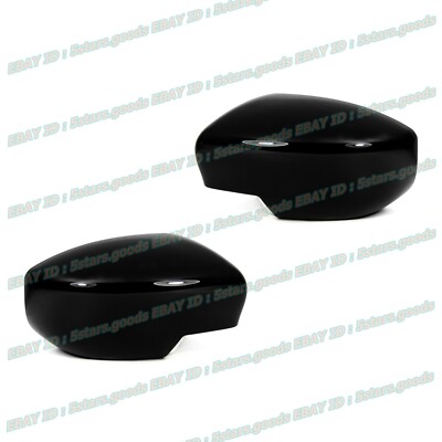 For 2004-2008 Nissan Maxima Sedan Glossy Pure Black Side Mirror Covers Trims