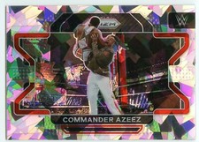 2022 Panini Prizm WWE CRACKED ICE Prizm Card 89 - COMMANDER AZEEZ