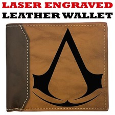 Logo Assassin's Creed Emblem - portafoglio bifold in pelle - portafoglio in pelle premium