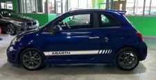 Adatto a Fiat Abarth Strisce Laterali Grafica 500 Decalcomanie Entrambi I Lati Qualsiasi Anno