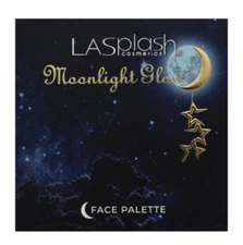 Lasplash Moonlight Glow Face Palette - Crescent Moon in 4 Shades - Full Size NIP