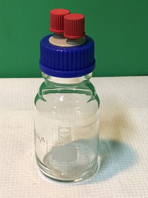 Schott Duran 250 mL Media Storage Bottle & GL45 Connection Cap - Retrace Code