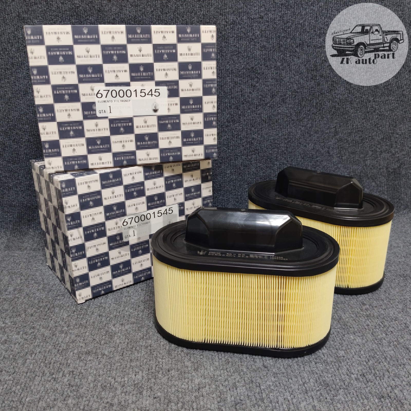 Maserati Ghibli 2014-2019 Air filters 2 pcs P/N 670001545