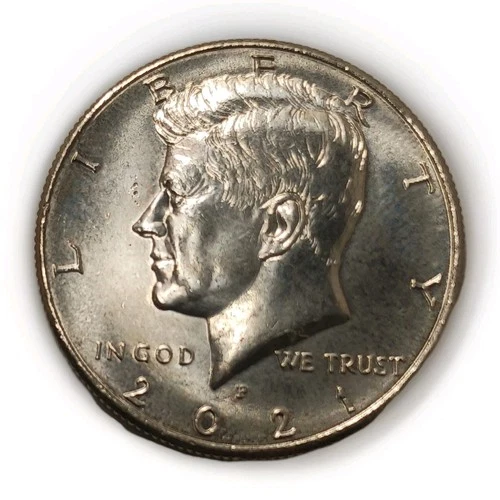 2021 P Half Dollar AU Kennedy Half Dollar 50 Cent Coin