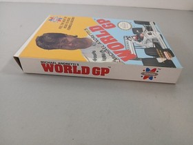 BOX & MANUAL ONLY Nintendo NES Michael Andretti's World GP Authentic 