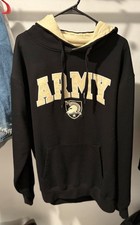 Army Black Sweatshirt Men's Size 2XL Pullover Hoodie