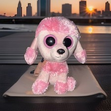 TY beanie boo “ princess” The Poodle Purple Tag 