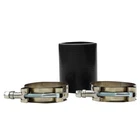 102mm 4 Inch Straight Silicone Coupler Turbo Hose Black+ 2x T-Bolt Clamps