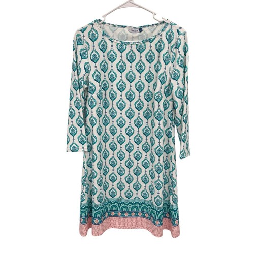 Cabana Life Santorini Cabana Shift Dress Size Medium