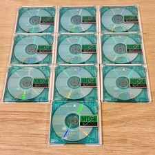 JVC MiniDiscs 74 Minute Crystal Green x10 MD ~ Bundle of MD74 ~ Please Read