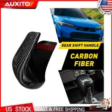 Fit 2023-2025 Honda CRV HRV Carbon Fiber Style Gear Shift Knob Cover Cap Trim