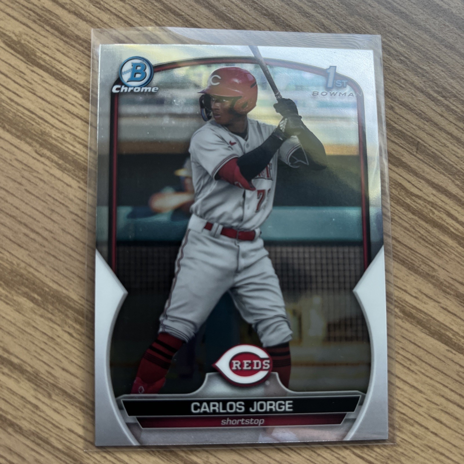 2023 Bowman #BCP-120 Carlos Jorge Chrome Prospects 1st Cincinnati Reds