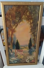 Garden Retreat Atkinson Fox 1927 Antique Original Lithograph 