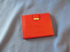 Watchmaker Estate Vintage GENUINE ROLEX RED LEATHER WALLET Snaps Closed