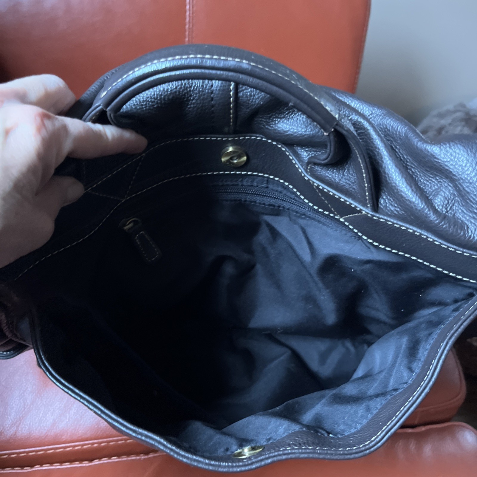 Ameri Leather Briefcase Satchel Messenger Laptop … - image 10