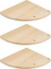 Set Of 3 Natural Wood Corner Shelves / Shelf / Pine Shelf / Floating Shelf 3SIZE