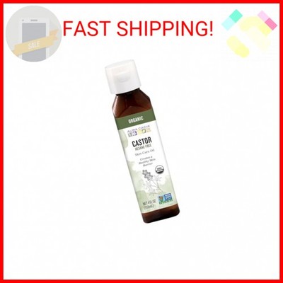 Aura Cacia Skin Care Oil - USDA Organic - Castor Oil - 4 fl oz - 100% Pure Botan