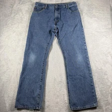 Levis 517 Jeans Mens 36x32 Blue Medium Wash Bootcut Denim Work Utility Pants