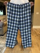 Comfy Mens Blue Cotton Flannel Pajama Pants