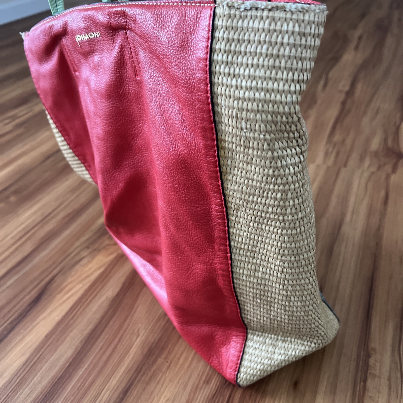 Dimoni Red Genuine Leather Python Snakeskin-like … - image 20