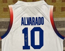 Jose Alvarado Signed Autograph Team Puerto Rico 🇵🇷 Jersey FIBA NBA Knicks
