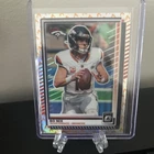2025 Panini Donruss Optic - Bo Nix #31 Holo Prizm Fire Emoji Short Print Broncos