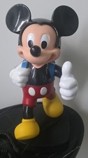 Mickey Mouse Telephone Tyco Vintage 1987 Travelling Backpack Phone ~ 14”
