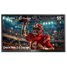 Sylvox Outdoor 55in Google TV Waterproof IP55 Smart TV 4K HDR 10 Dolby Atmos