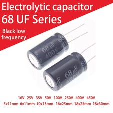 68UF 16V-450V Aluminum Electrolytic Capacitor Radial High Frequency Through Hole