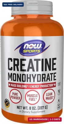 NOW Foods Sports Nutrition, Creatine Monohydrate Powder, Mass Building*/Energy P