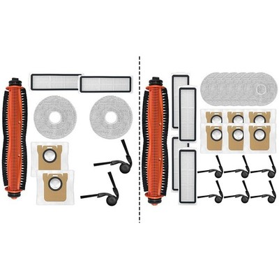 Vacuum Cleaner Filter Mop and Side Brushes Replacement for Xiaomi 5 OV31GL