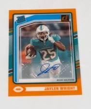 2024 Panini Clearly Donruss Football Jaylen Wright Rated Rookie Auto Orange /249