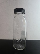 VINTAGE EVENFLO BABY GLASS BOTTLE 8 Oz. W/ Cap