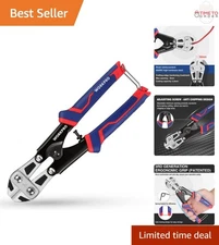 Mini Bolt Cutter 8-inch Heavy Duty Wire Cutter Spring Loaded Toolbox Tool