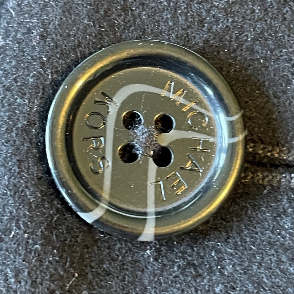 Michael Kors Mens Wool Cashmere Blend Overcoat 40S Black Topcoat Long Coat Black - Image 3 of 4