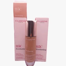 LOT OF 2 Clarins Everlasting Long Wearing Hydrating Matte Foundation 115C COGNAC