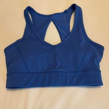 Calvin Klein Performance Blue Sports Bra Racerback Design