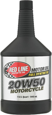 RED LINE 20W-50 Full-Synthetic 4T 4-Stroke Engine Oil 1Qt