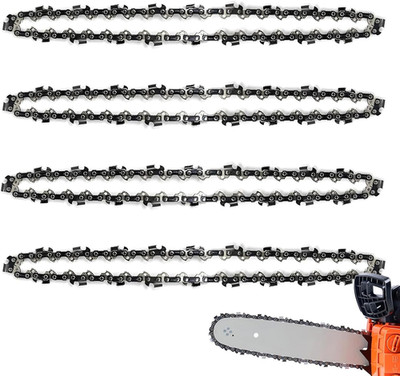 4 Pack 14 Inch Chainsaw Chain 52 Drive Links, .050'' Gauge, 3/8'' LP Pitch, 14-Inc