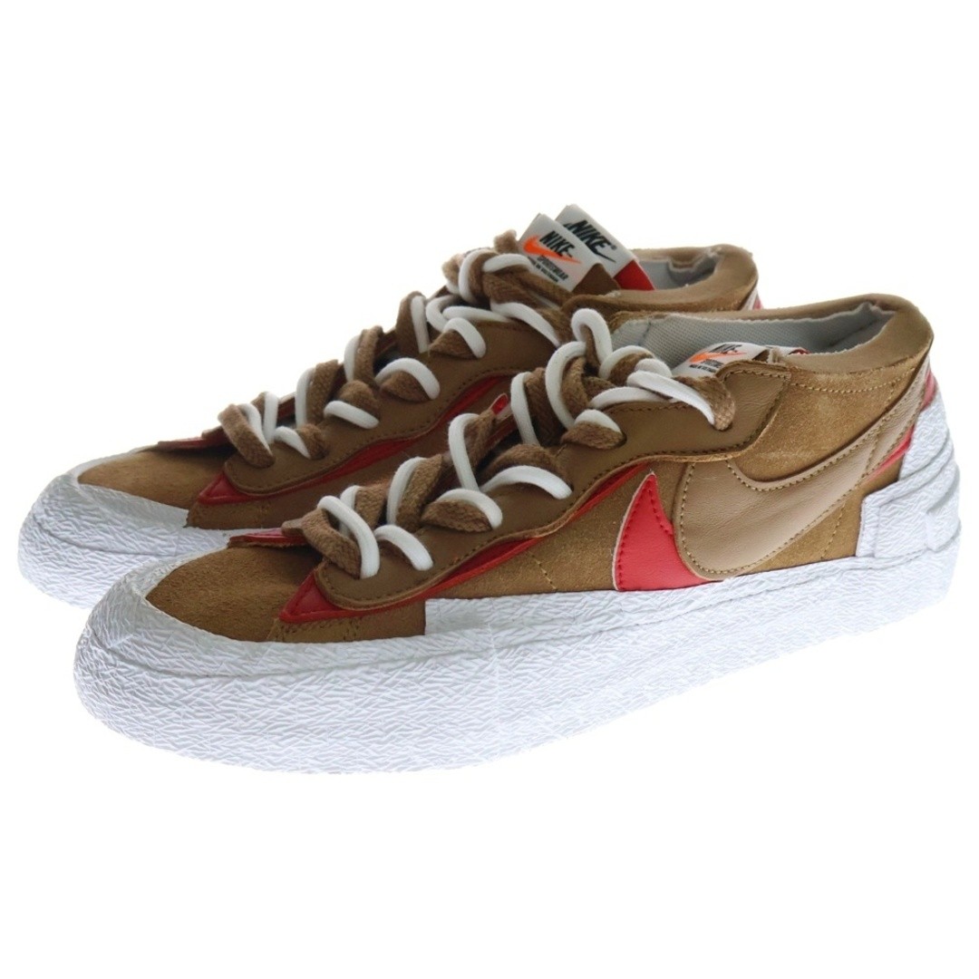 SACAI X NIKE NIKE X SACAI BLAZER SNEAKERS BASSE TAGLIO TAN BRITANNICO BIANCO MARRONE US9 5 27 5 cm usate 5