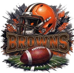 American Football Cleveland Browns Self Adhesive Vinyl Sticker