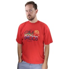 Islas Galapagos Ecuador Vintage T Shirt Mens XL Red Single Stitch USA Made Tee