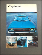 1971 Chrysler 180 Vintage Car Sales Brochure Folder