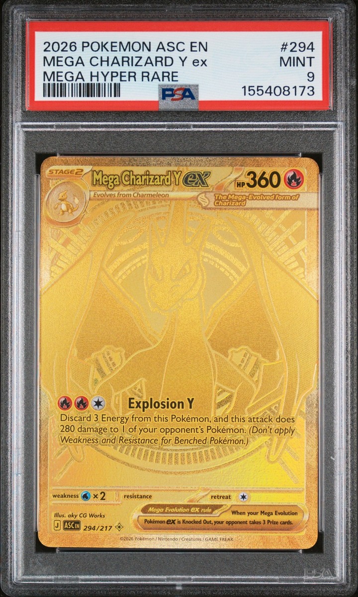 メガリザードンYex ☆☆☆(MUR) Ascended Heroes 294… 2026 POKEMON ASCENDED HEROES MEGA HYPER RARE #294 MEGA CHARIZARD Y