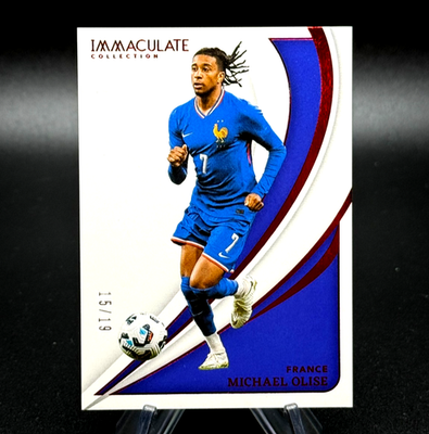 Michael Olise 2024-25 Panini Immaculate Collection #82 Ruby /19