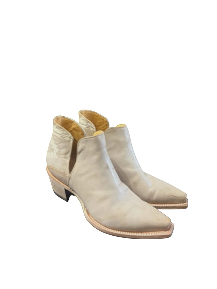 Roper Women’s Size 9 Boots Ankle Beige Western  - Image 4 of 4